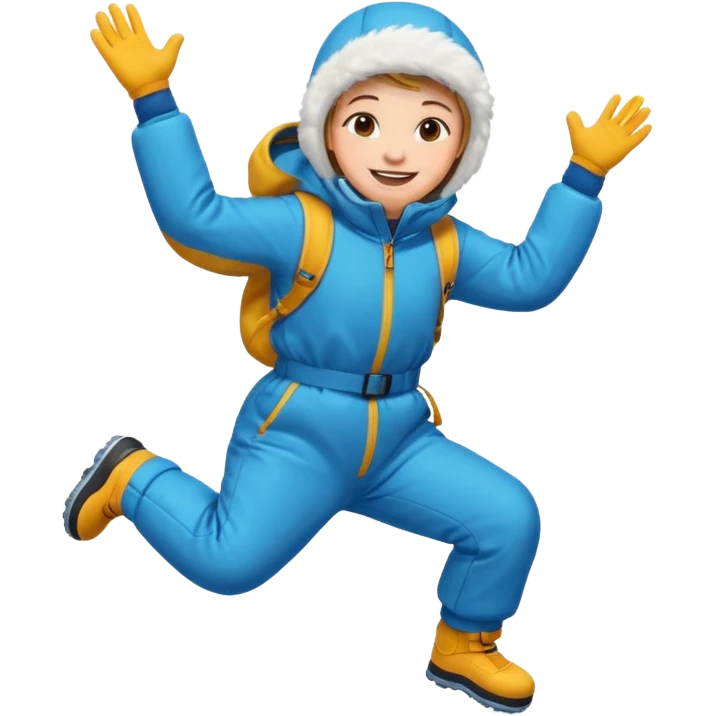 Snow jump emoji