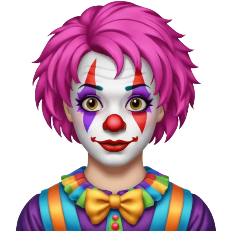 clown with black tattoos emoji