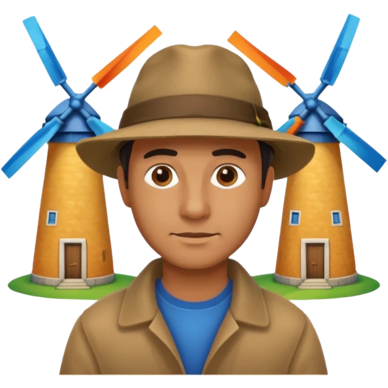 man with Windmills emoji