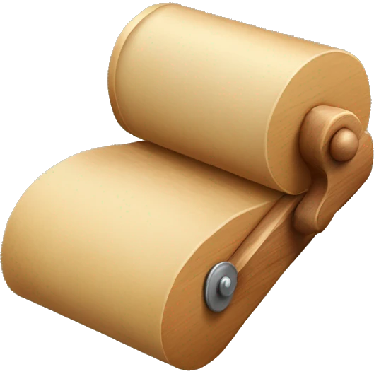 wooden dough roller emoji