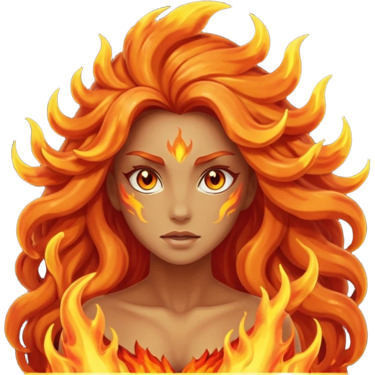 fire elemental woman emoji