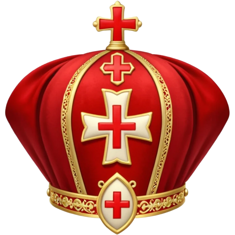 Make me a archbishop mitre I want a catholice mitre make it real life emoji