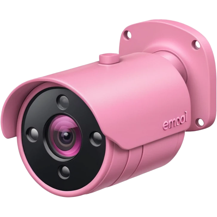Security Camera pink  emoji