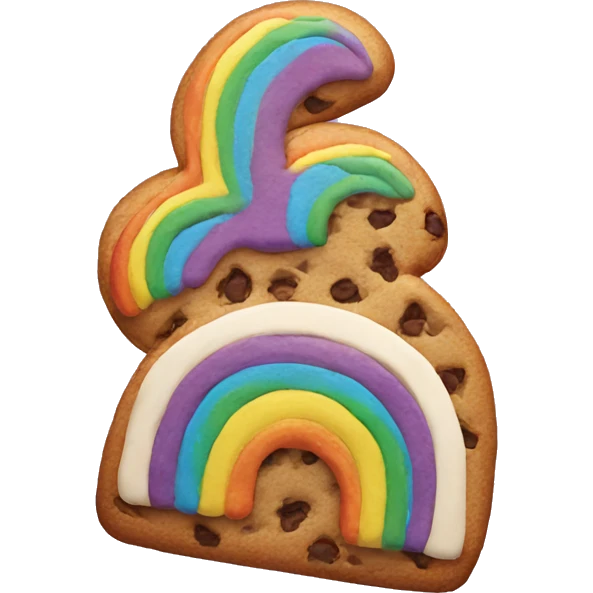 Rainbow cookie  emoji