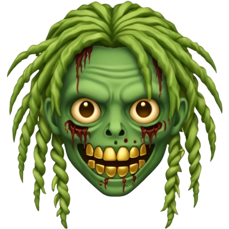 zombie emoji with grillz and freeforms emoji