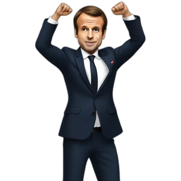 EmmanuelMacron qui fair un dab emoji