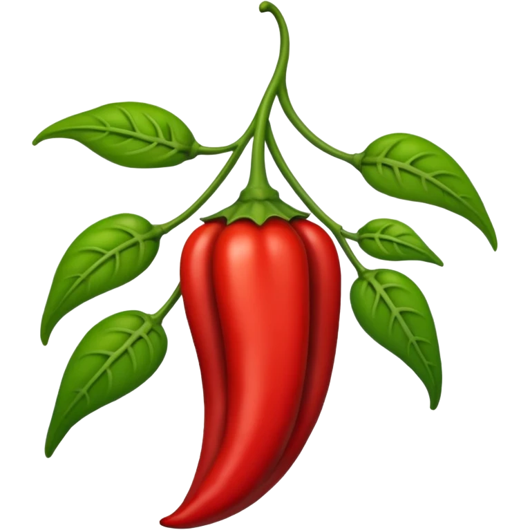 a chili pepper plant emoji