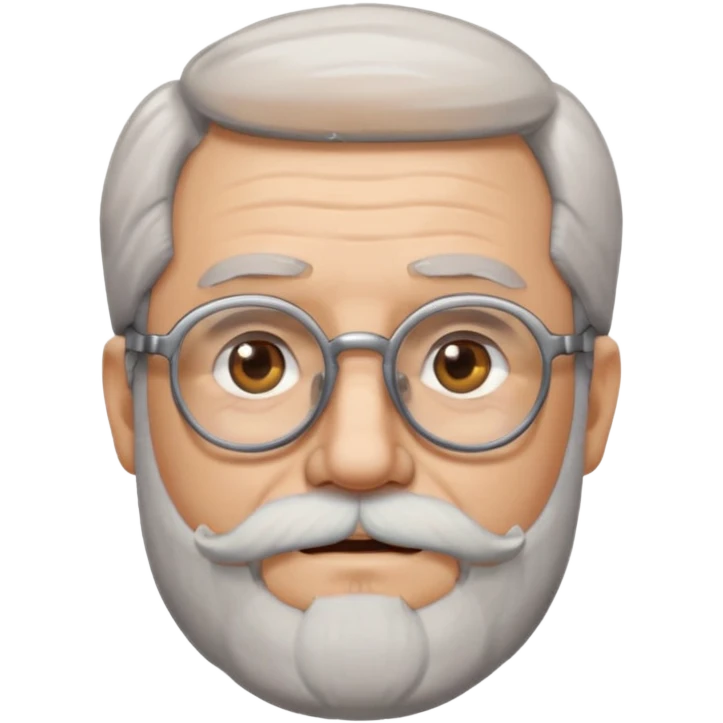 old man with beard and glasses emoji