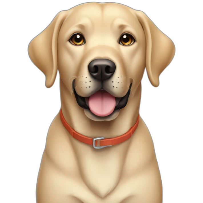 a labrador working in the offivce emoji