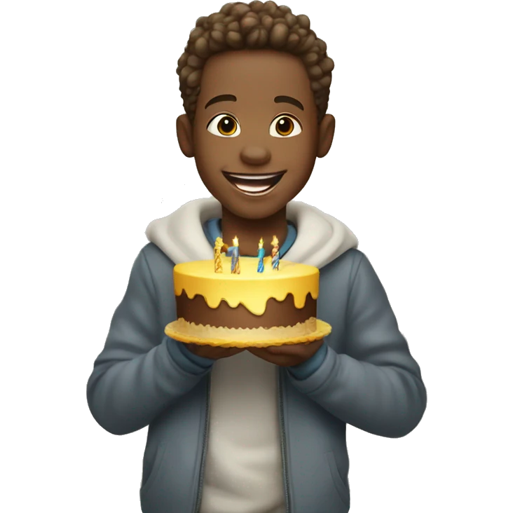 happy birthday little boy celebrating birthday (brother) emoji