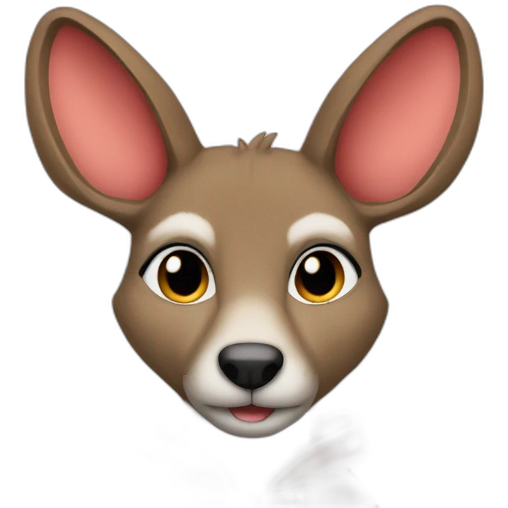 kangourou with red hoodies emoji