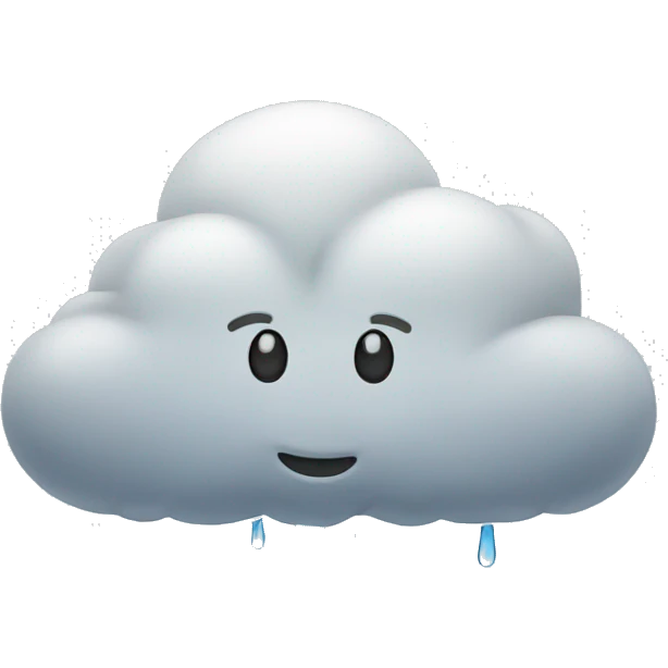 Rain cloud emoji