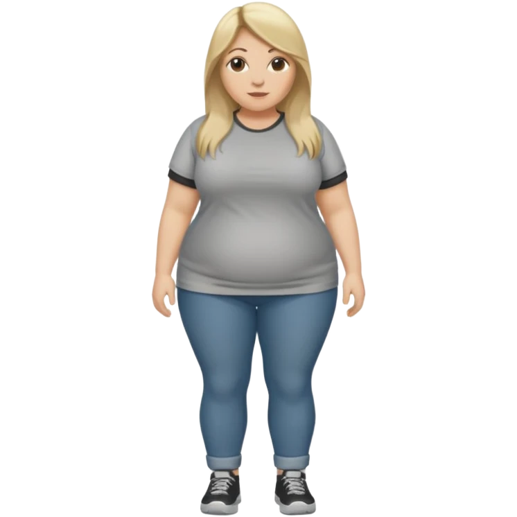 Full body, 38year old bbw mom, long dirty blonde hair emoji