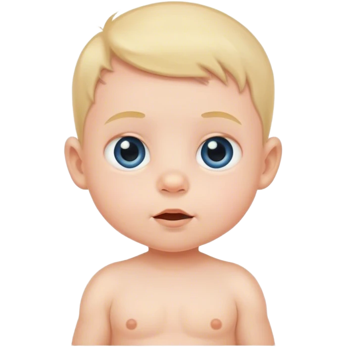 Baby boy white emoji