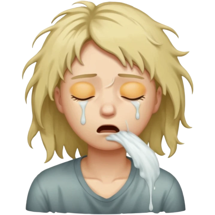 character vomiting emoji