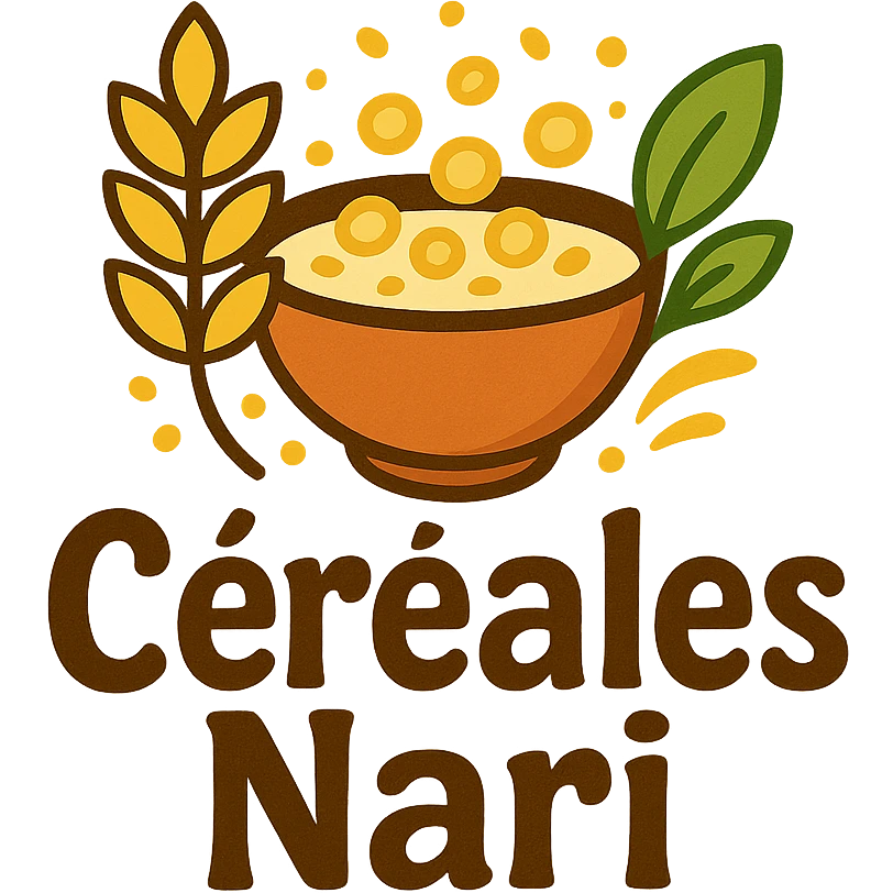  logo pour un magasin de céréales !! Du nom de "céréales nari " emoji