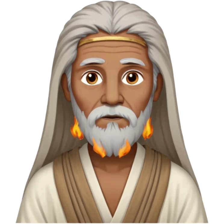 Calanus the Indian Sage in 327 BCE before a funeral pyre emoji