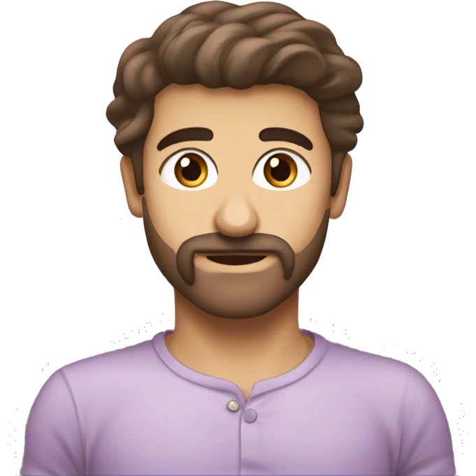 uzun kahverengi saçlı zayıf bir lila balerin elbisesi giymiş çocuk emoji