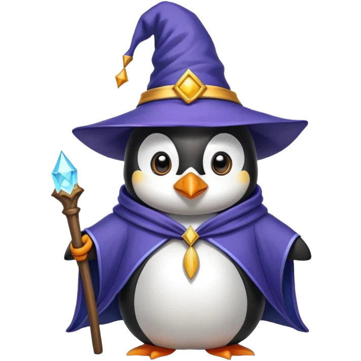 Penguin Wizard with big cock emoji