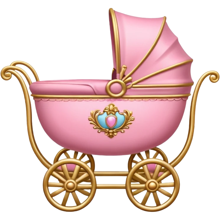 baroque pink baby carriage emoji