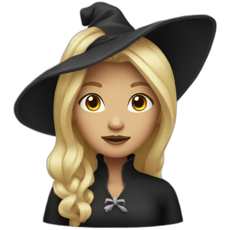 Witch with blonde hair emoji