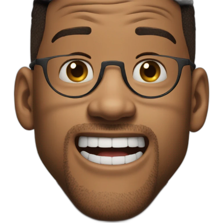 Happy shocked will smith emoji