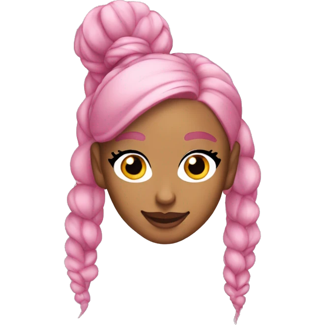 Ariana grande with pink hair  emoji