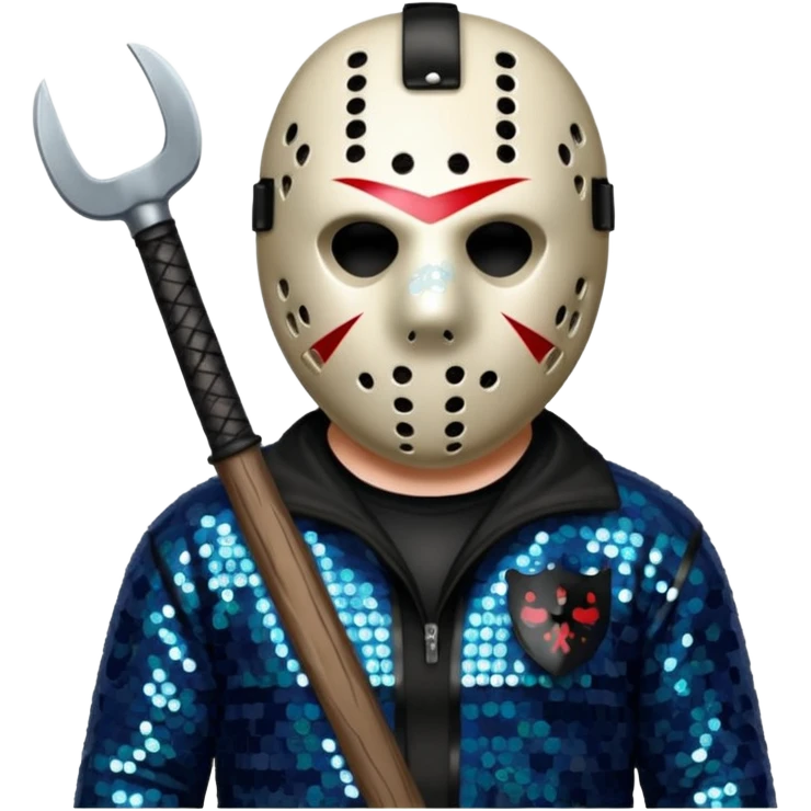 Jason Voorhees with slate sequin outfit  emoji