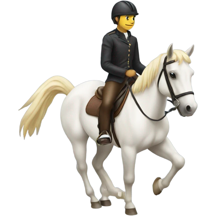 Horse with a rider emoji