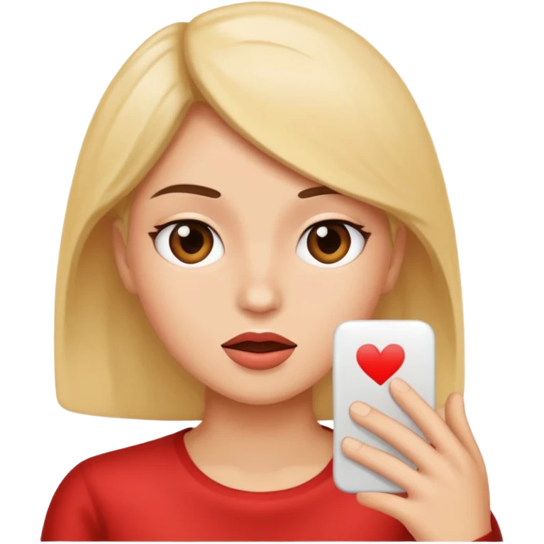 a person sending a message, representing gossip emoji