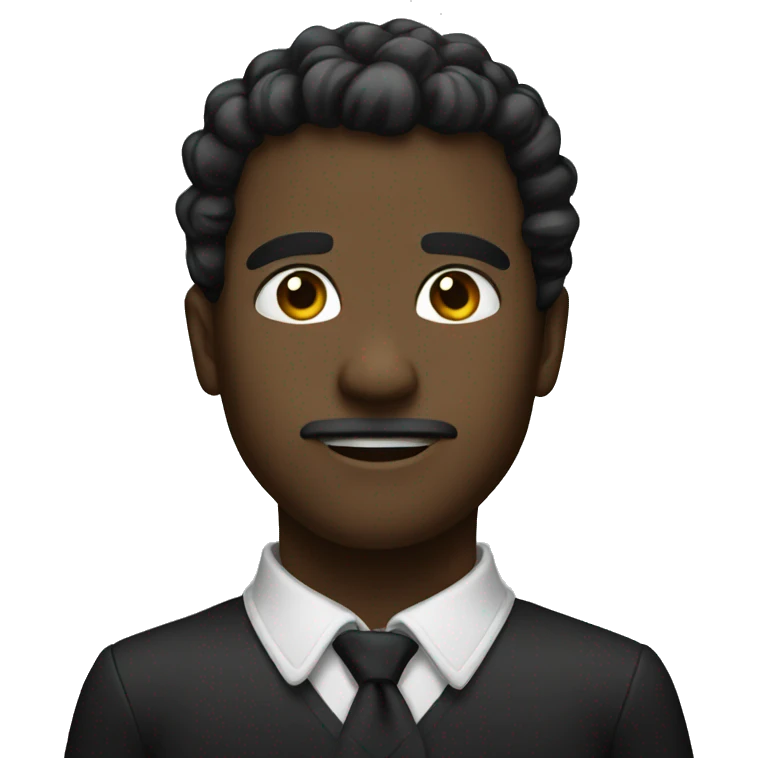 Thick Black bow emoji