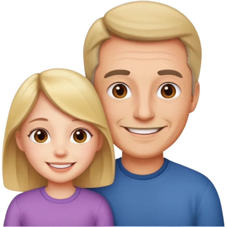 Daughter and dad emoji
