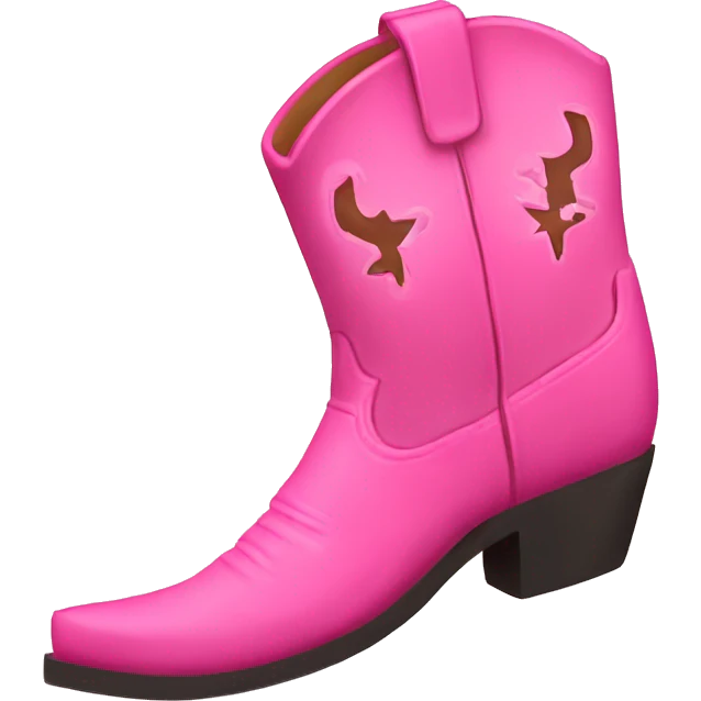 pink cowboy boots  emoji