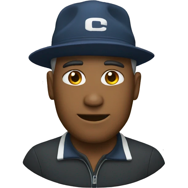 coach with a hat emoji