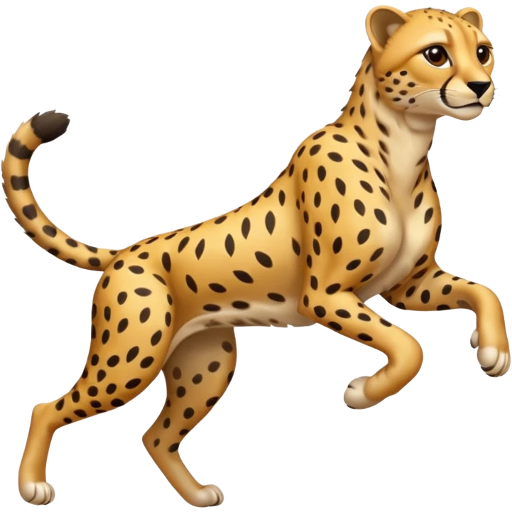 fast aggressive jumping running sheetah emoji