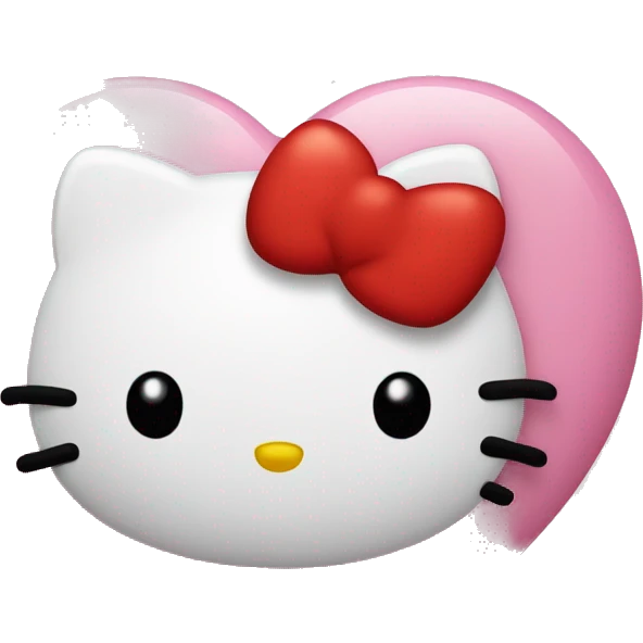 hello kitty heart emoji