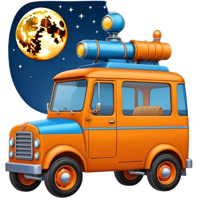  antique tall truck robotic twenty passenger Moon rover Scooby Doo Mystery  emoji
