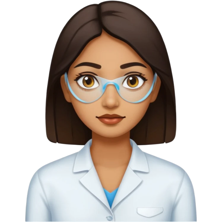 make an emoticon of a woman that has gel-like under eye patches of skincare of transparent color and make the woman slighlty indian, please remove the earrings anf the bindi  emoji
