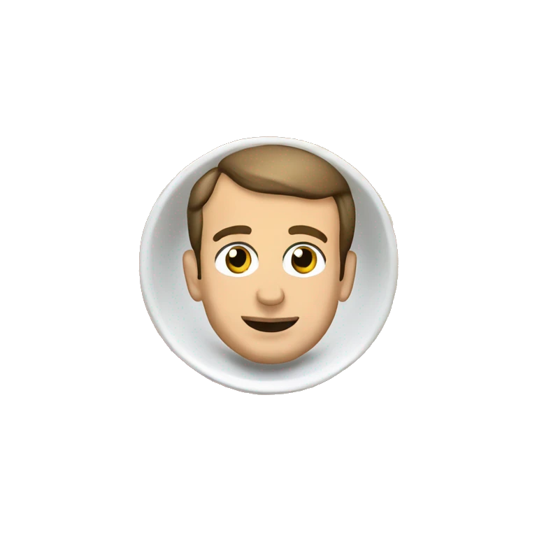 Emmanuel macron qui mange du riz emoji