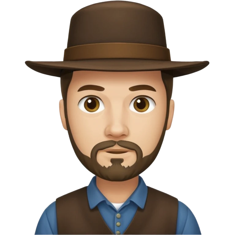 Amish man with goatee emoji
