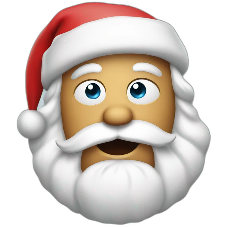 Drunk santa emoji