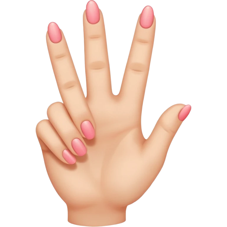 two finger pointing inward w a blushing emoji emoji