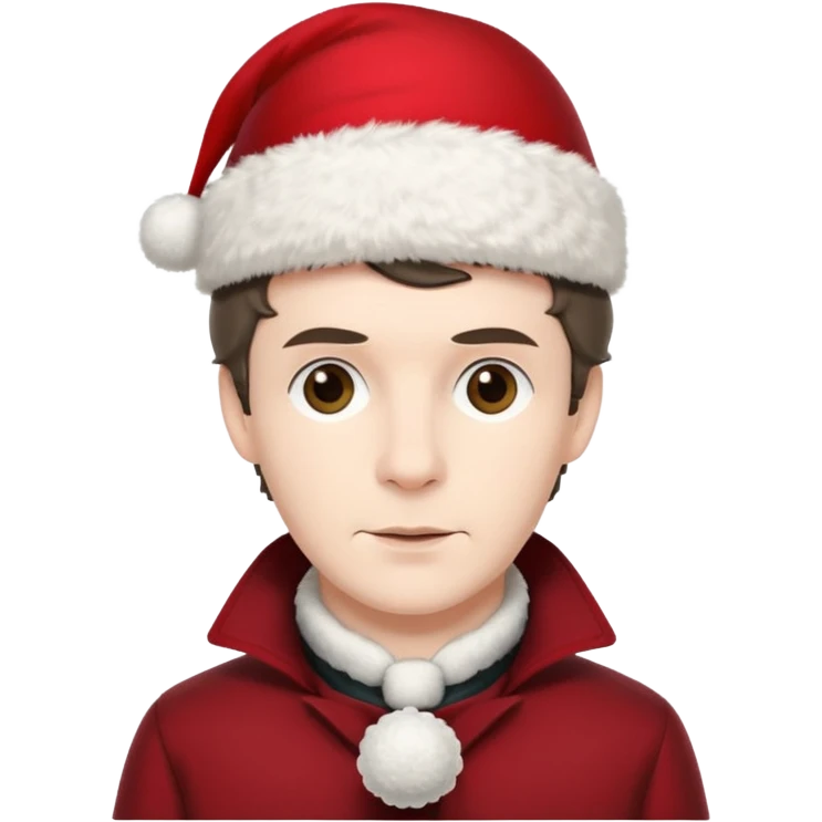  sherlock holmes BBC with a xmas hat emoji