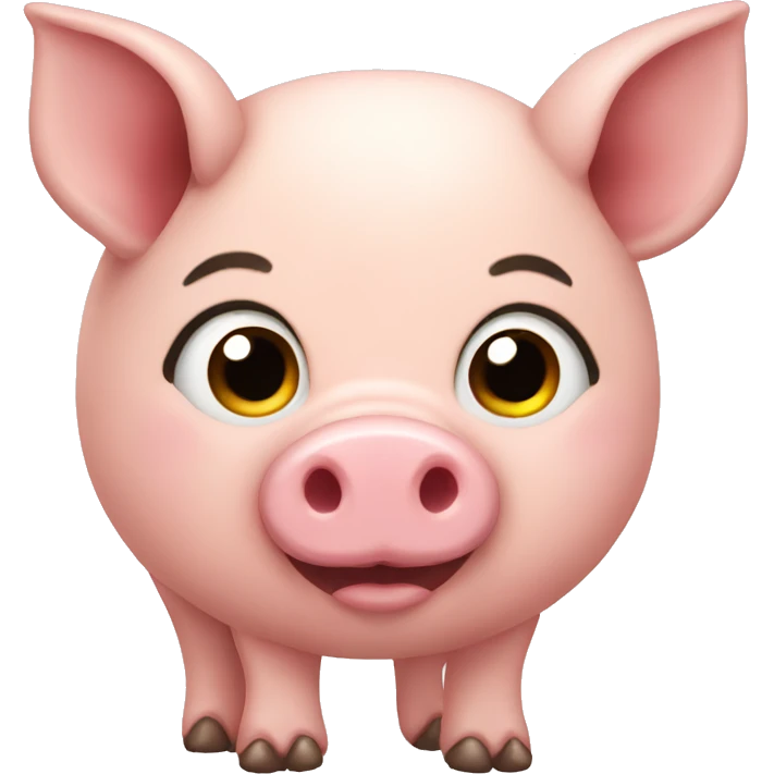 Cute piggy emoji