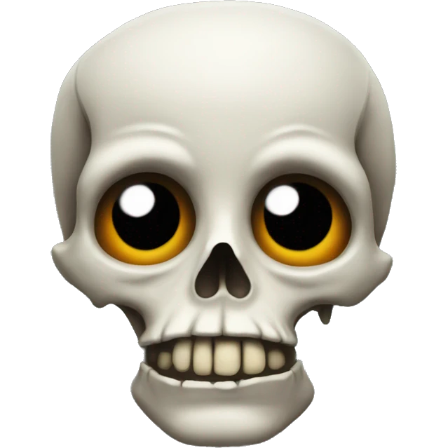 Skullface doubtful emoji