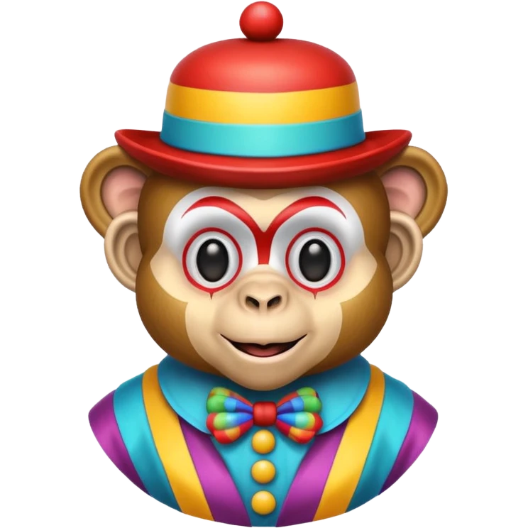 Monkey clown emoji