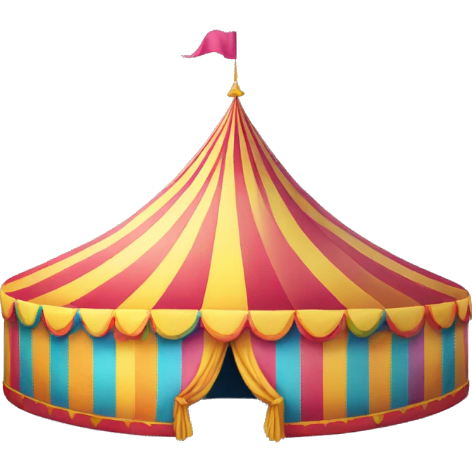 rainbow circus tent emoji