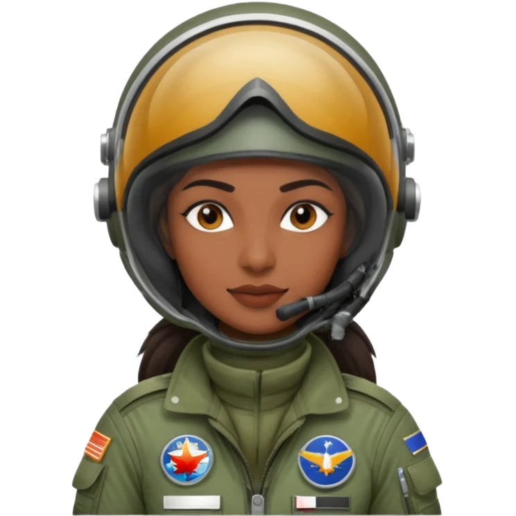 Indian fighterjet female pilot emoji