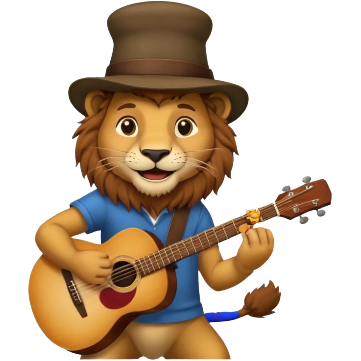 lion Musician emoji
