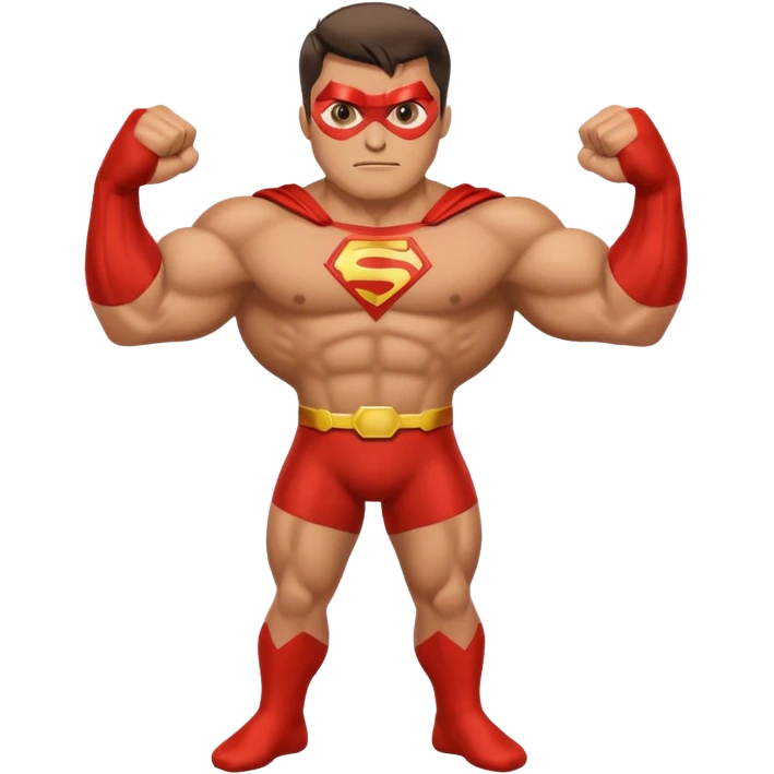 toe as a superhero emoji